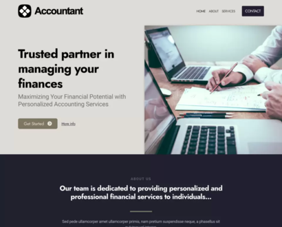 Náhľad šablóny Accountant 6