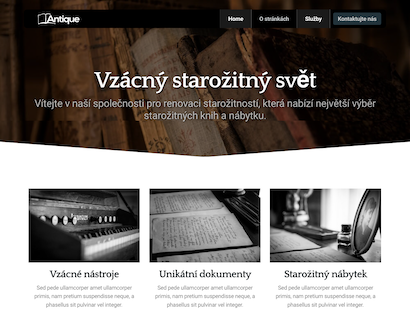 Náhľad šablóny Antique