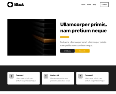Náhľad šablóny Black 4
