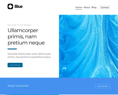Náhľad šablóny Blue 1