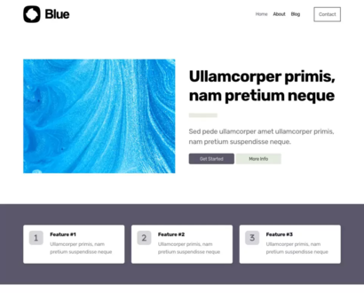 Náhľad šablóny Blue 4