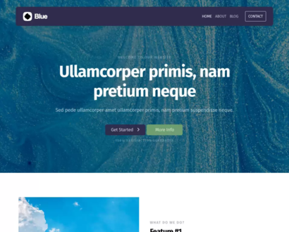 Náhľad šablóny Blue 5