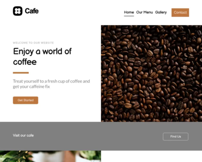Náhľad šablóny Cafe 1