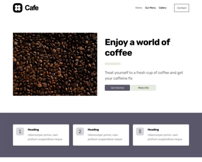 Náhľad šablóny Cafe 4