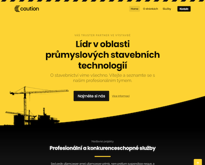 Náhľad šablóny Caution