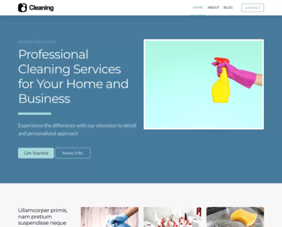 Náhľad šablóny Cleaning Service 2