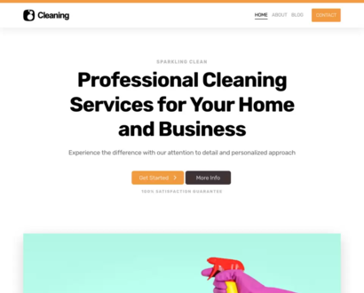 Náhľad šablóny Cleaning Service 3