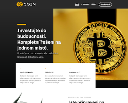 Náhľad šablóny Coin