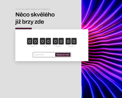 Náhľad šablóny Coming Soon