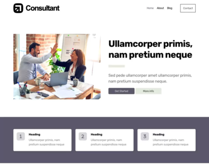 Náhľad šablóny Consultant 4
