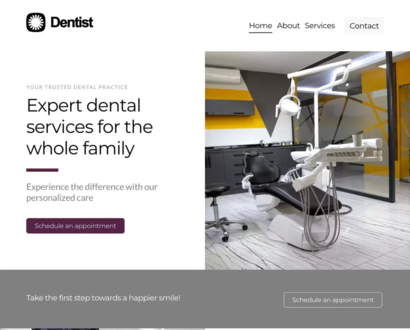 Náhľad šablóny Dentist 1