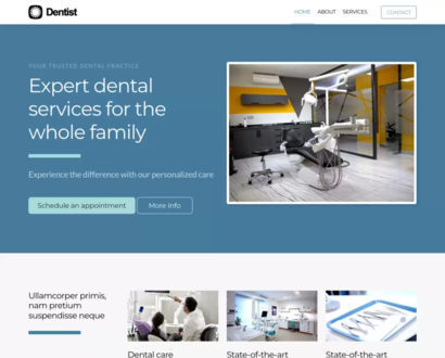 Náhľad šablóny Dentist 2
