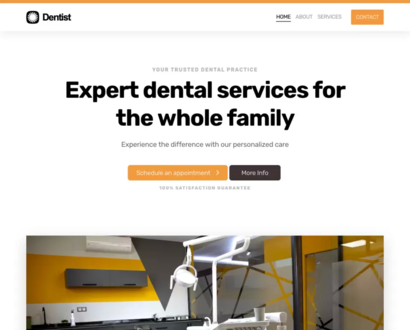 Náhľad šablóny Dentist 3