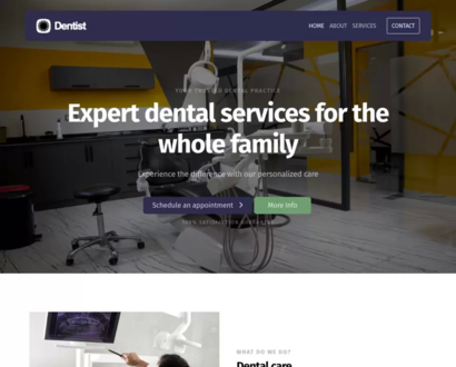 Náhľad šablóny Dentist 5