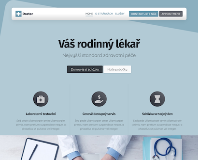 Náhľad šablóny Doctor