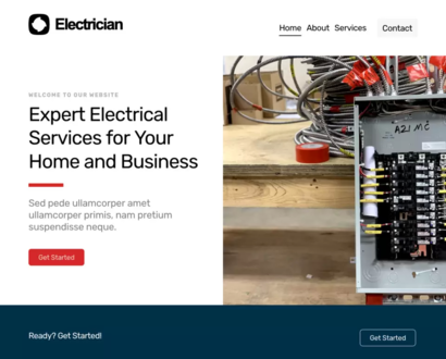 Náhľad šablóny Electrician 1