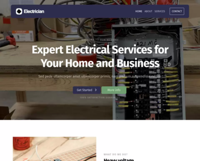 Náhľad šablóny Electrician 5