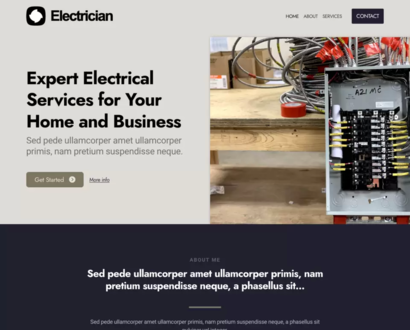 Náhľad šablóny Electrician 6