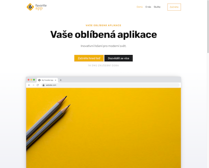 Náhľad šablóny FavoriteApp