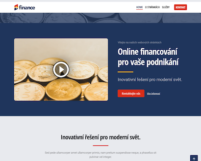 Náhľad šablóny Finance