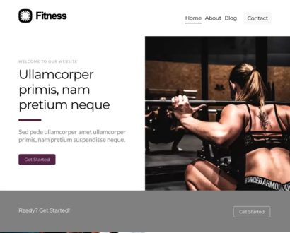 Náhľad šablóny Fitness 1