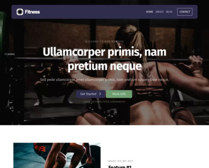 Náhľad šablóny Fitness 5