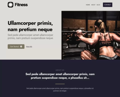 Náhľad šablóny Fitness 6