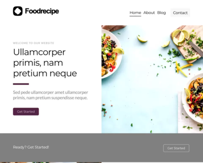 Náhľad šablóny Food Recipe 1