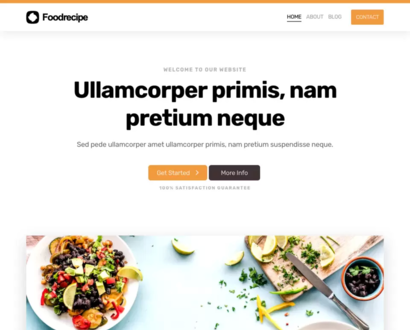 Náhľad šablóny Food Recipe 3