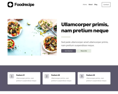 Náhľad šablóny Food Recipe 4