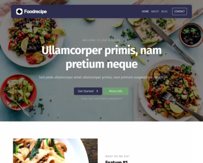 Náhľad šablóny Food Recipe 5