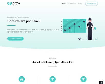 Náhľad šablóny Grow