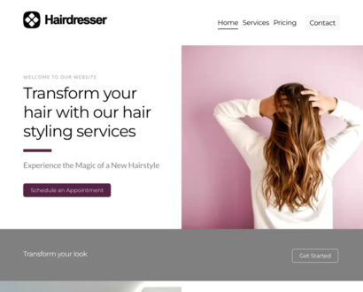 Náhľad šablóny Hair Dresser 1