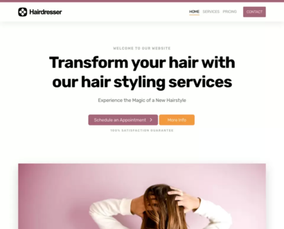 Náhľad šablóny Hair Dresser 3