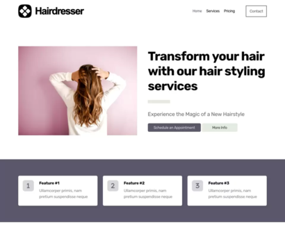 Náhľad šablóny Hair Dresser 4