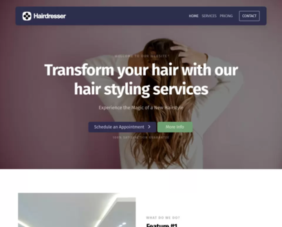 Náhľad šablóny Hair Dresser 5