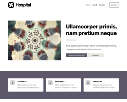 Náhľad šablóny Hospital 4