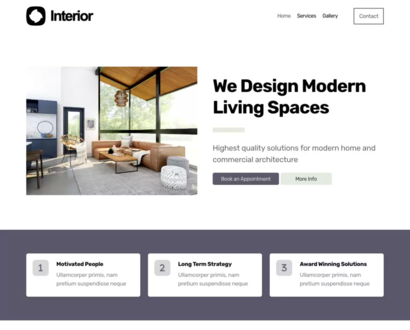 Náhľad šablóny Interior Design 4