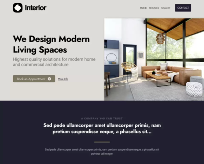 Náhľad šablóny Interior Design 6