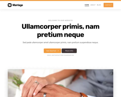 Náhľad šablóny Marriage 3