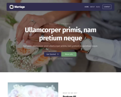 Náhľad šablóny Marriage 5
