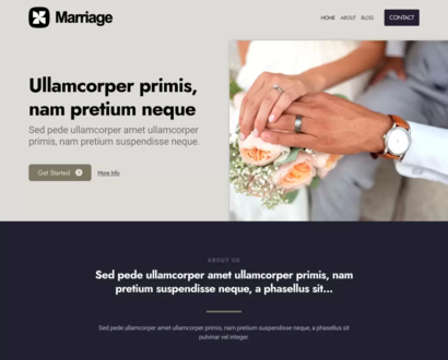 Náhľad šablóny Marriage 6