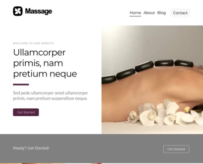 Náhľad šablóny Massage 1
