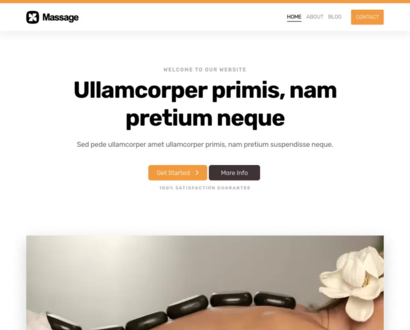 Náhľad šablóny Massage 3