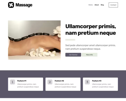 Náhľad šablóny Massage 4