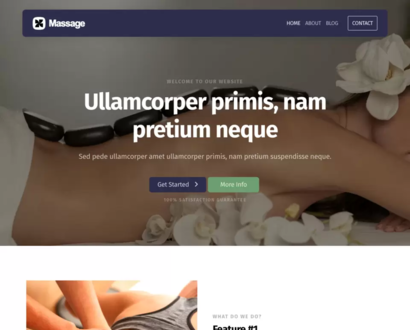 Náhľad šablóny Massage 5