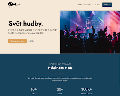 Náhľad šablóny MusicBand