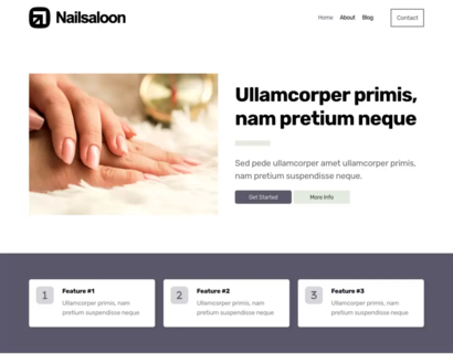 Náhľad šablóny Nail Saloon 4