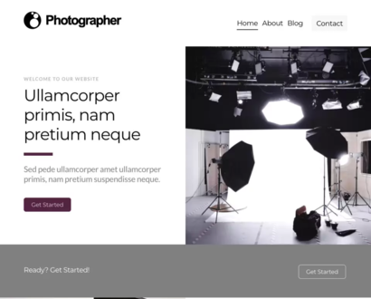 Náhľad šablóny Photographer 1
