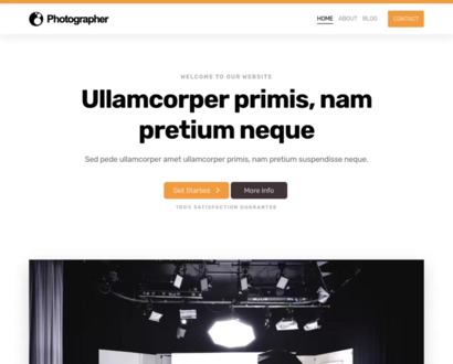 Náhľad šablóny Photographer 3